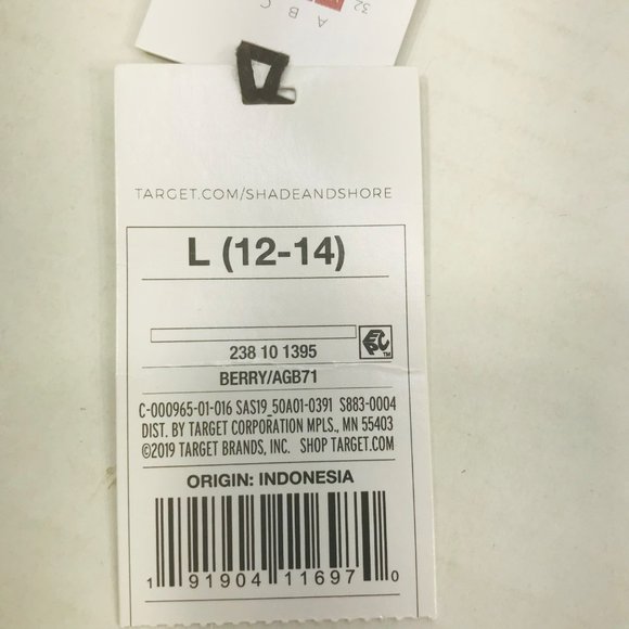 Shade And Shore Women's Sz Large 12-14 Knot Front Crepe Material Bikini Swim Top - Picture 5 of 15